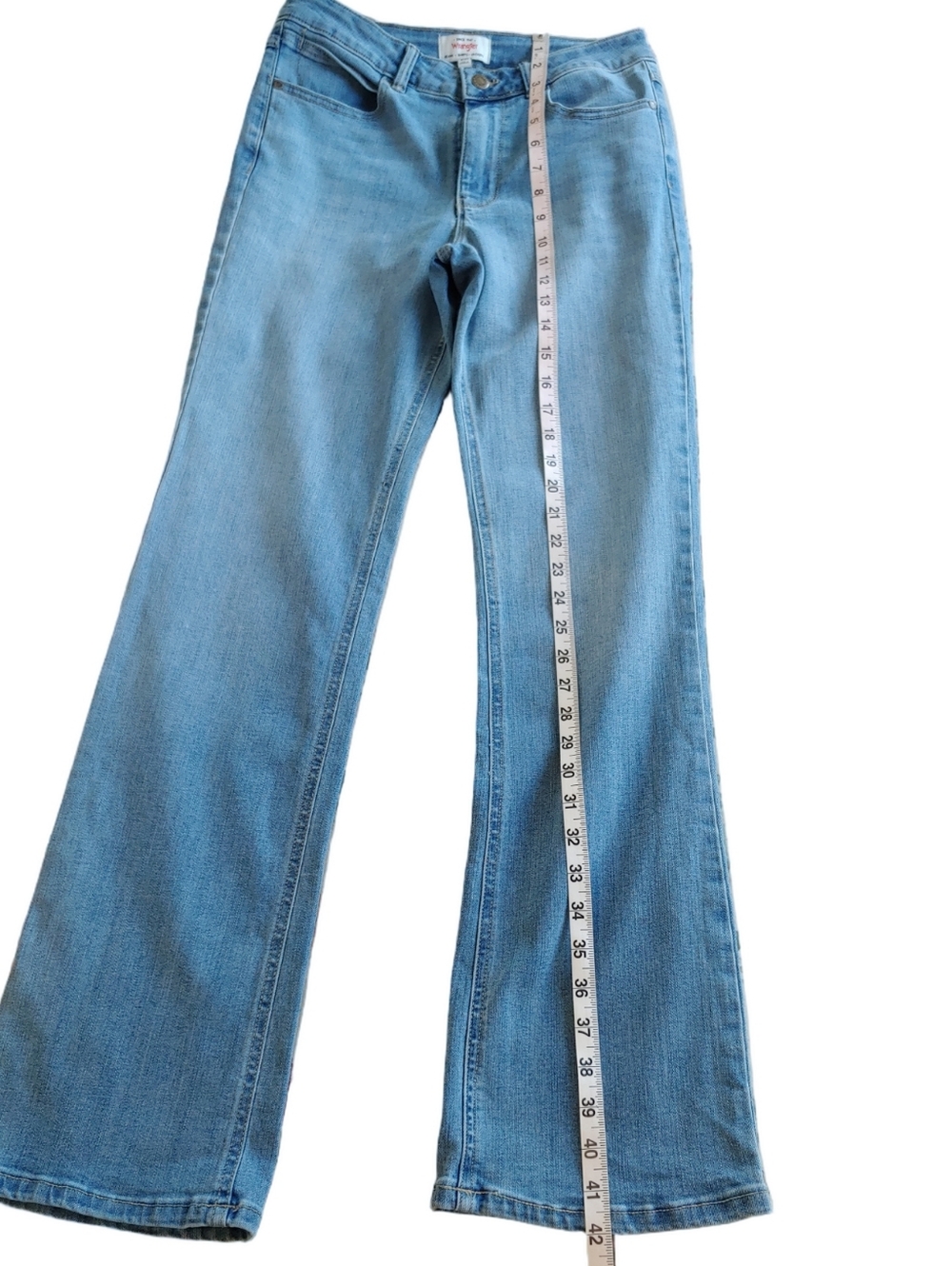 Wrangler Women's Bootcut Light Blue Denim Jeans Size 4 - Picture 8 of 16